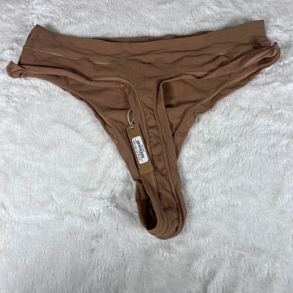 SKIMS Fits Everybody T-String Thong‎ Sienna Brown PN-THG-1635 Womens Size 4X NEW